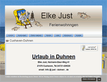 Tablet Screenshot of just-duhnen.de